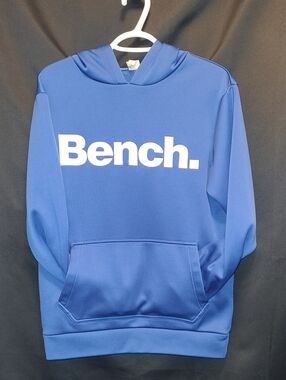Bench Blue Hoodie with White Logo SZ Small